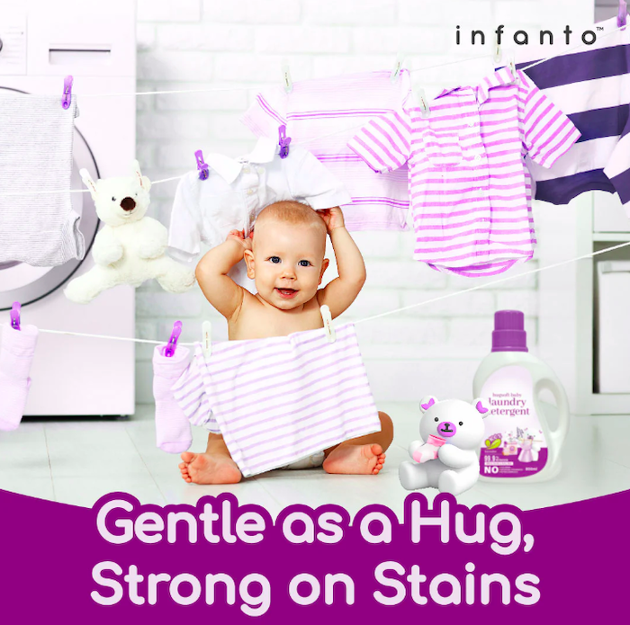 Infanto Living Hugsoft Baby Laundry Detergent 800ml 宝宝衣物天然清洁剂洗衣液